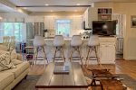 View of Kitchen bar &  stools 