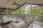 Upstairs enclosed porch