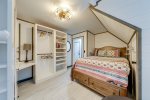 Queen  bedroom with closet & storage
