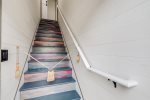 Stairs to upstairs lodging
