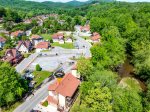 Aerial view of condos 
