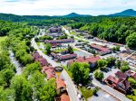 Aerial view of condos 