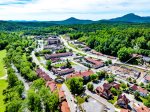 Aerial view of condos 
