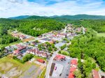 Aerial view of condos 