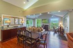 Dining area with picturesque setting 