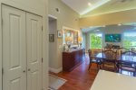 Laundry concealed behind doors