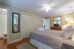 Primary bedroom has king bed and en suite bath