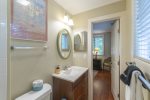 View from bath to bedroom