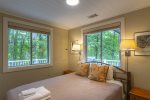 Tree line views from guest bedroom 2