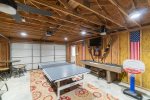 Garage game room