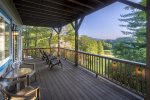 Deck Seating with Mountain Views