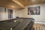 Billiards in Game Room