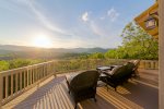 Back Deck with panoramic mountain views
