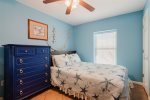 Queen guest room with smart TV