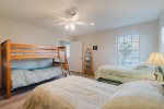 Four twin beds with bunks