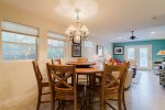 Dining for nine...Open floor plan for spacious gatherings