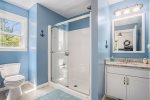 The Boy`s Room Also Boasts a Vibrant En Suite Bathroom 