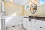 Bathroom with Walk-In Shower and Laundry