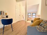A cozy loft space perfect for reading, writing, or quiet moments away.