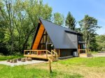 EverGreen Retreat  the perfect blend of cozy cabin charm and contemporary style.