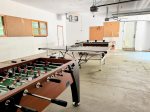 Rain or shine, this garage-turned-game room is ready for hours of fun: foosball, ping pong, billiards, and more