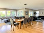 With multiple zones for gathering, this open-concept layout makes it easy to vacation as a crew.