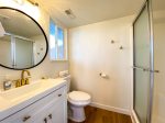 Main floor full bathroom with shower
