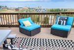 Seating area on deck 