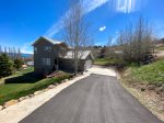 Driveway and front view of Cabin
