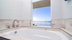 Jetted tub with a view in master bathroom