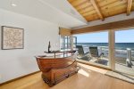 The boat bar adds the perfect vibe to your living space