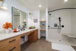 ADA Accessible bathroom with Roll-in shower