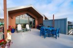 Spacious, huge upper deck with outdoor dining, BBQ grill, and lounge seating