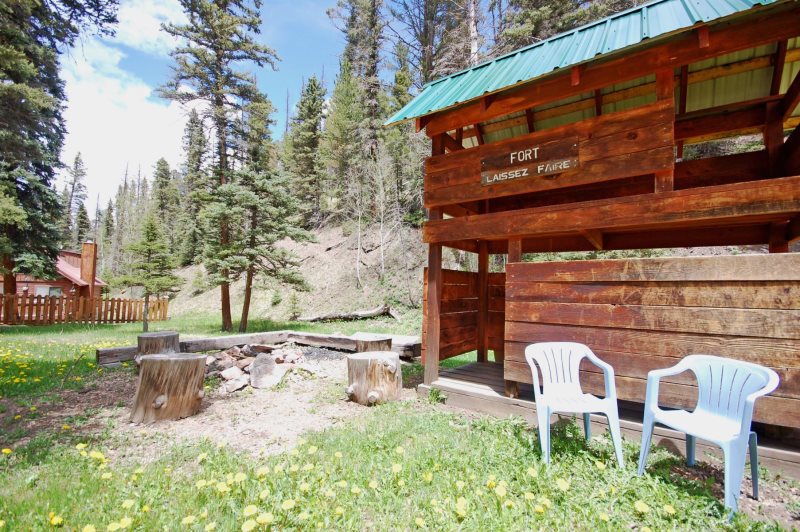 Red River Real Estate and Vacation Rentals Duke Cabin, Red River, New Mexico.