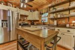 Island and counter space to prepare meals while you`re here