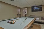 Terrace level Game room with seating