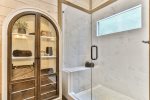 Main Level King Master Bathroom Large Tile Shower 