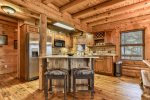 Breakfast bar seating for two