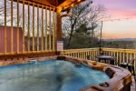 Enjoy Stunning Mountain Views From The Hot Tub 