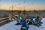 Fire Pit Area Over Looking North Georgia 