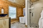 Private Master Bathroom With Soaking Tub & Walk In Shower 
