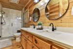 Main Level Bathroom With Double Vanity 
