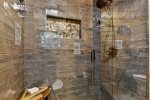 Upper Level King Master Bathroom With Walk In Shower 