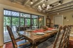 Dining Area With Gas Fireplace 
