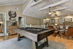 Upper Level Game Room With Pool Table