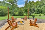 Creekside Firepit With Charcoal Grill 