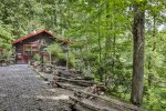 Arriving To Creek Song Cabin 