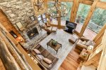 Overview Into The Living Room From The Loft