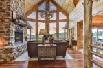 Floor To Ceiling Windows Over Looking The Toccoa River 