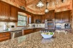 Spacious Bar Area In The Kitchen 